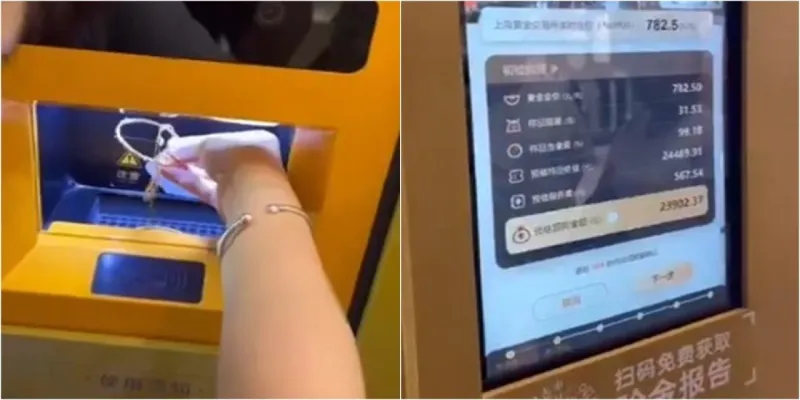 Çin'de Altın Çağı! ATM'ler Artık Nakit Yerine Altın Alıyor!