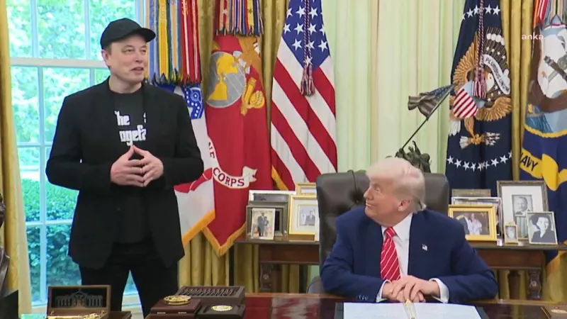 Elon Musk'ın Beyaz Saray'dan ayrılması ABD'de gündem oldu