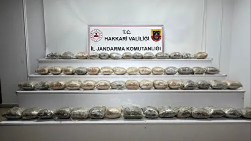Hakkari'de 34 kilogram uyuşturucu ele geçirildi