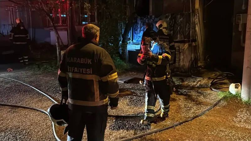Karabük'te Korkutan Yangın! Apartman Sakinleri Neler Yaşadı?