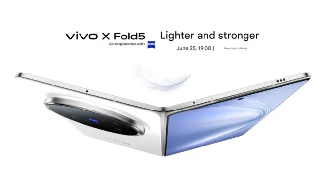 Katlanabilir telefon Vivo X Fold 5 için yeni paylaşımlar yapıldı