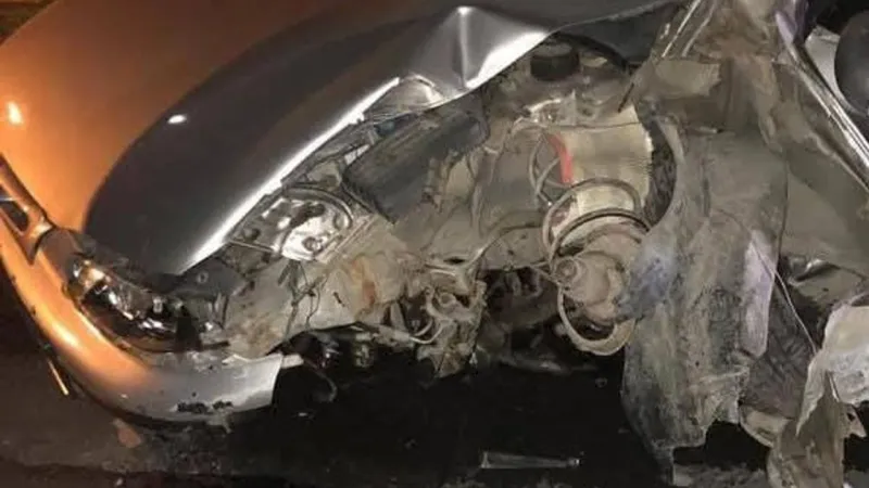 Ankara Beypazarı'nda Feci Kaza! Elektrik Direği Faciası