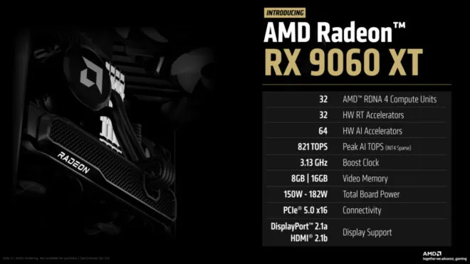 Radeon RX 9060 XT ekran kartı resmi olarak tanıtıldı
