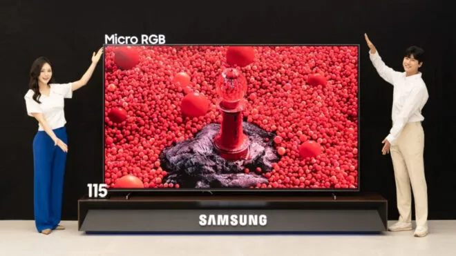 Samsung, dünyanın ilk 115 inç Micro RGB TV’sini piyasaya sürdü