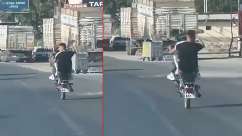 Trafikte 5 saniyelik akrobatik harekete ceza