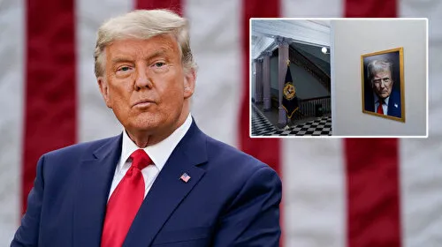Trump'ın Yeni Portresi Şok Etti! Sabıka Fotoğrafı mı İlham Verdi?