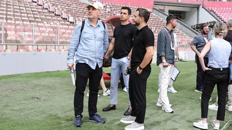 UEFA Heyeti Samsunspor'un Stadında İnceleme Yaptı